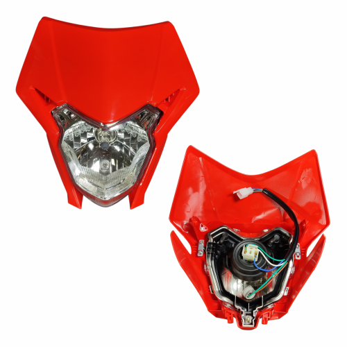 MASCARILLA CON FARO SCORPION (ROJA)